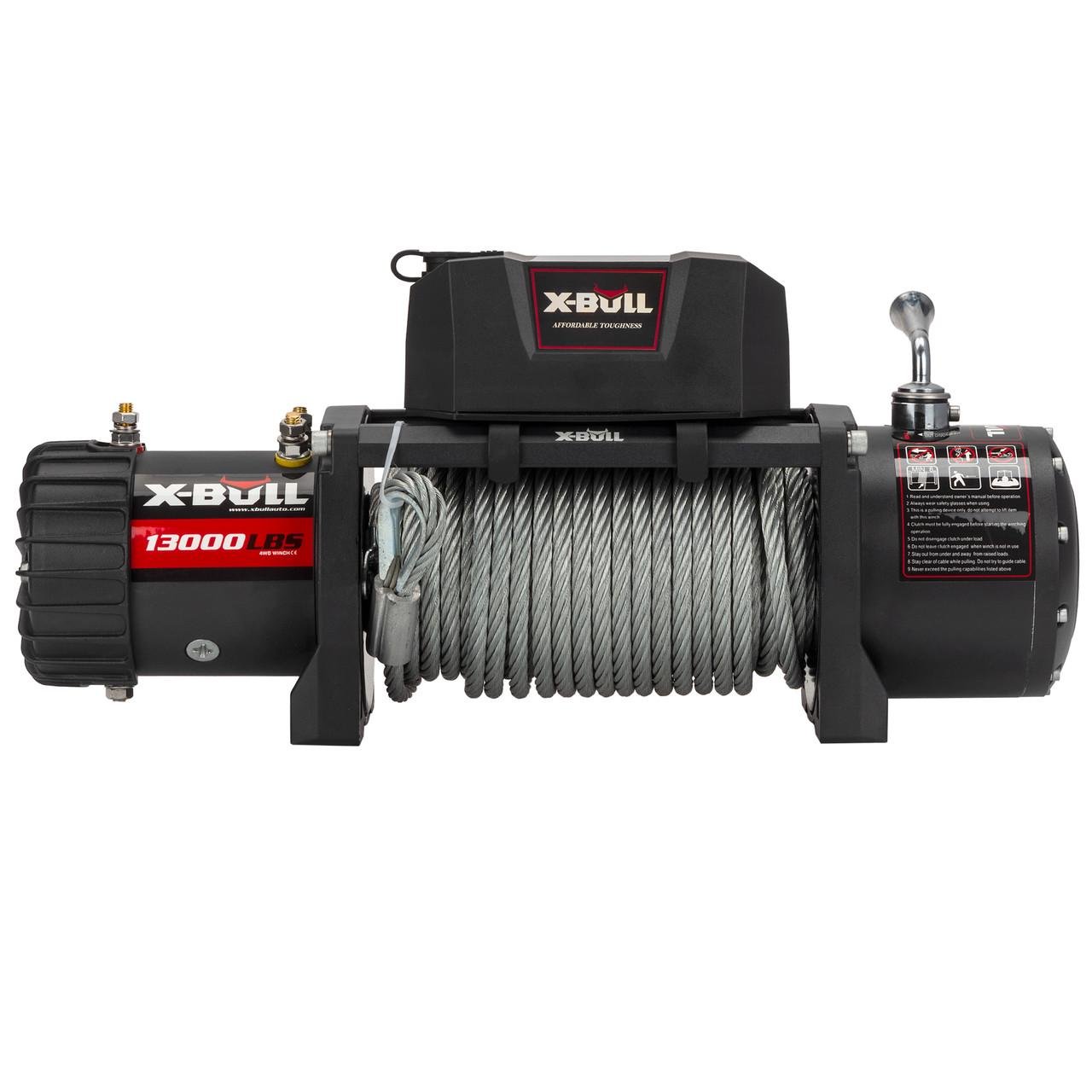Лебедка автомобильная электрическая X-Bull со стальным тросом 13000Lbs - фото 2 Лебедка автомобильная электрическая X-Bull со стальным тросом 13000Lbs - фото 2