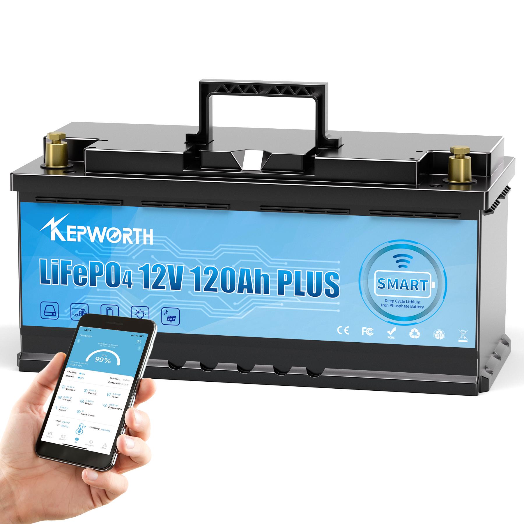 Аккумулятор Kepworth LiFePO4 12V/120AH Bluetooth (344256) - фото 8 Аккумулятор Kepworth LiFePO4 12V/120AH Bluetooth (344256) - фото 8