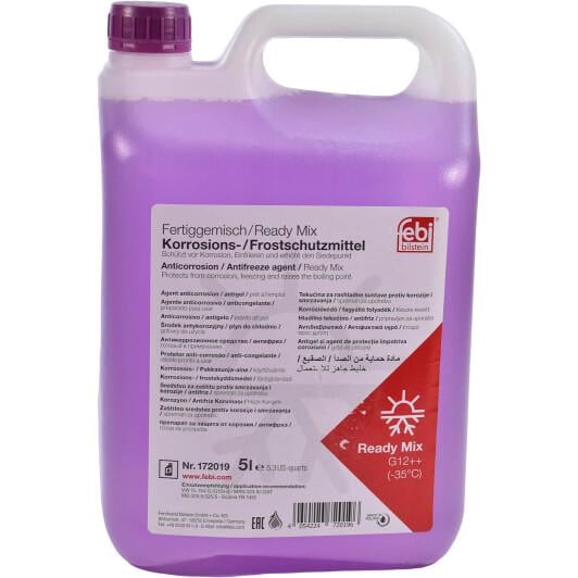 Антифриз FEBI Аntifreeze G12+ готовый 5 л Фиолетовый