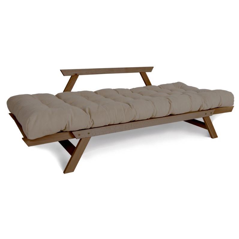 Диван-футон раскладной Woodman Allegro из массива дерева Ореховый/Бежевый - фото 3 Диван-футон раскладной Woodman Allegro из массива дерева Ореховый/Бежевый - фото 3