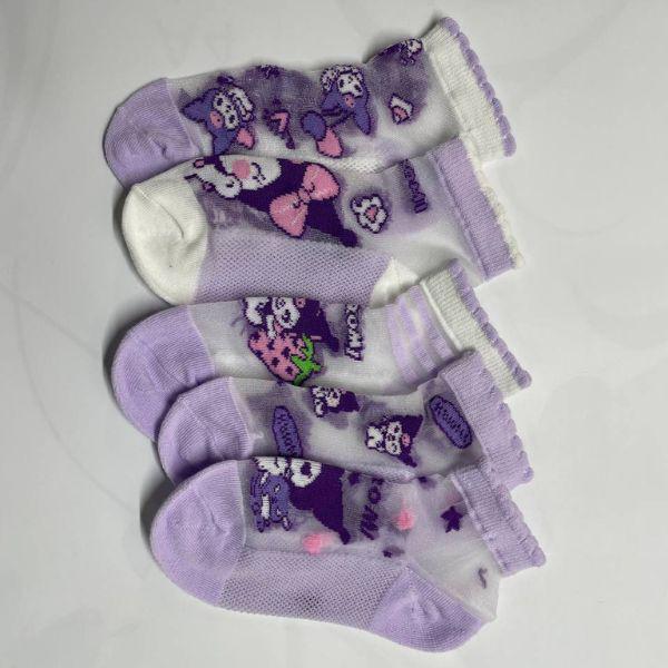 Носки детские L на стопу 16-18 см 5 пар Фиолетовый (L00021-4) - фото 4 Носки детские L на стопу 16-18 см 5 пар Фиолетовый (L00021-4) - фото 4