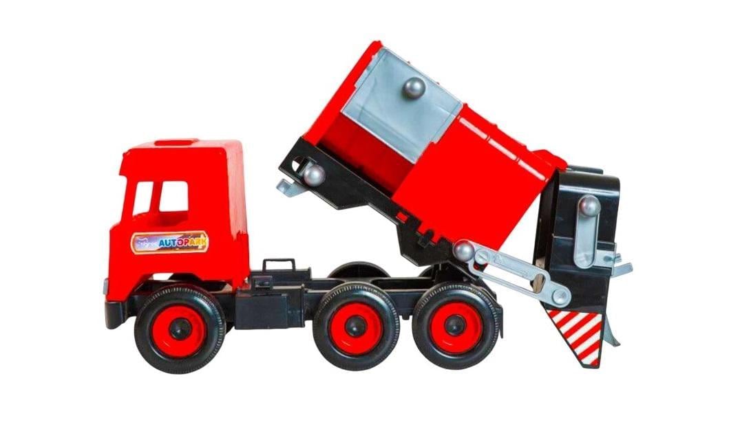 Мусоровоз игрушечный Middle truck пластиковый 44х19х27 см Red (119464)