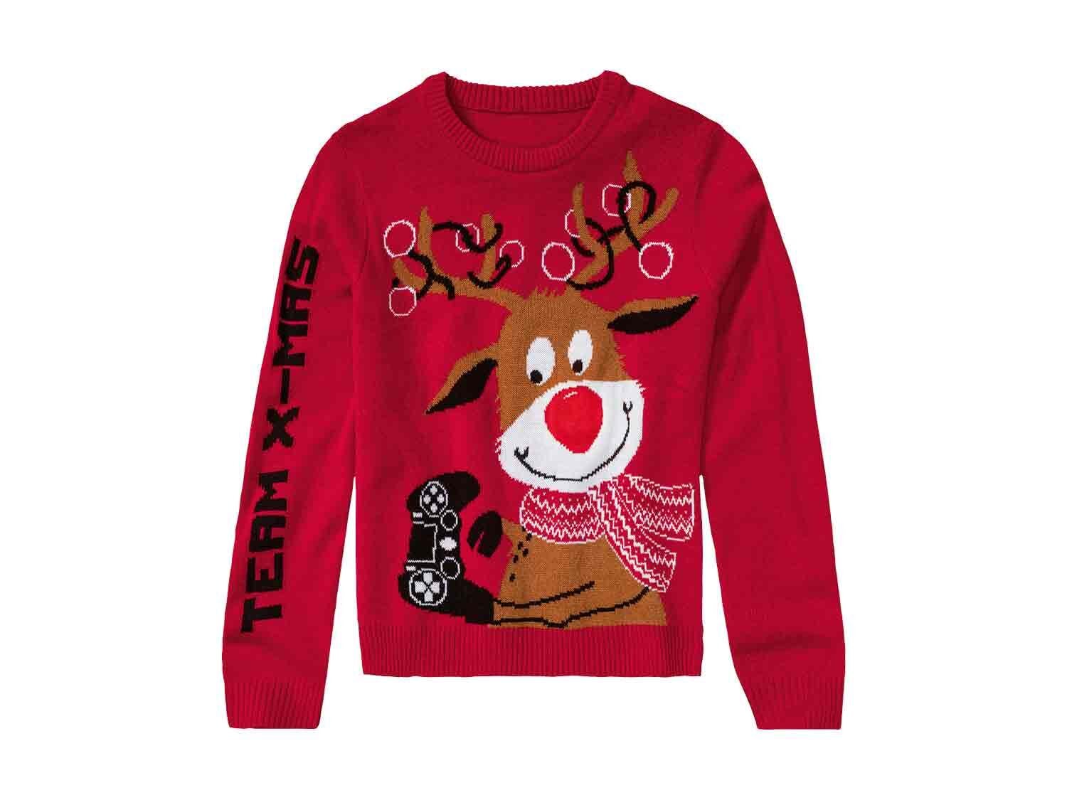 Кофта новорічна Pepperts для хлопчика 146-152 см Червоний (13696754)