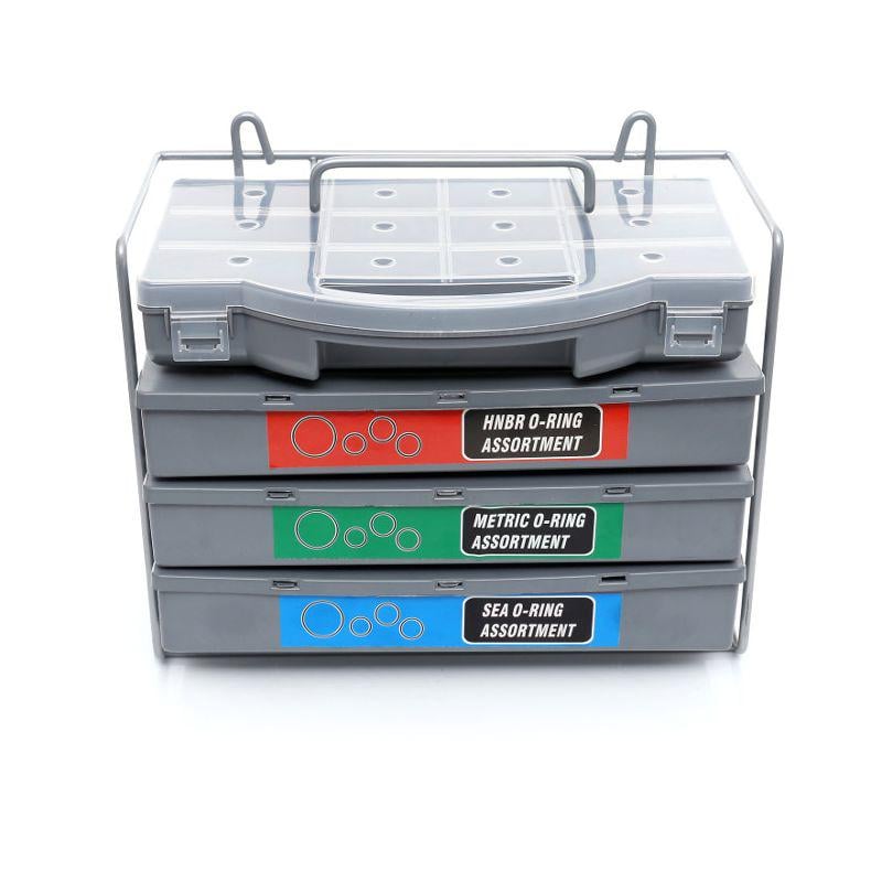 Набір маслостійких кілець ущільнювачів Kraft&Dele 900 штук органайзер (KD10505)