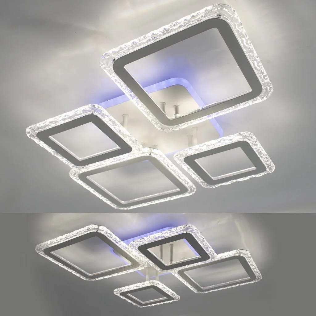 Люстра-смарт світлодіодна з підсвіткою ESLLSE OVAL ICE RGB 5S 75 Вт RGB 725x500x93 мм Бiлий (141-10303-01) - фото 8 Люстра-смарт світлодіодна з підсвіткою ESLLSE OVAL ICE RGB 5S 75 Вт RGB 725x500x93 мм Бiлий (141-10303-01) - фото 8