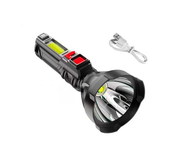 Фонарь аккумуляторный ручной GS-830 MicroUSB Gold/Silver (29855305)