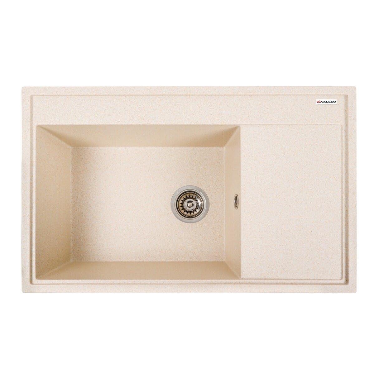 Мойка гранитная Valeso Azurit 790х500 врезная прямоугольная Песочный матовый (PLTM-SP000047543)
