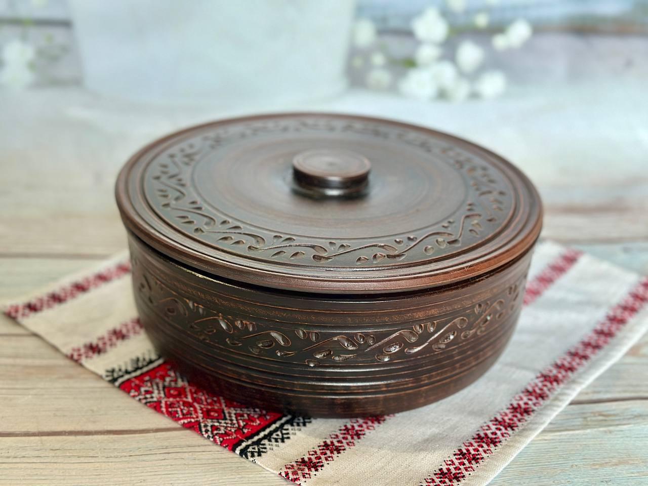 Жаровня глиняна КерамКлуб для духової шафи 2,5 л (2420975983)