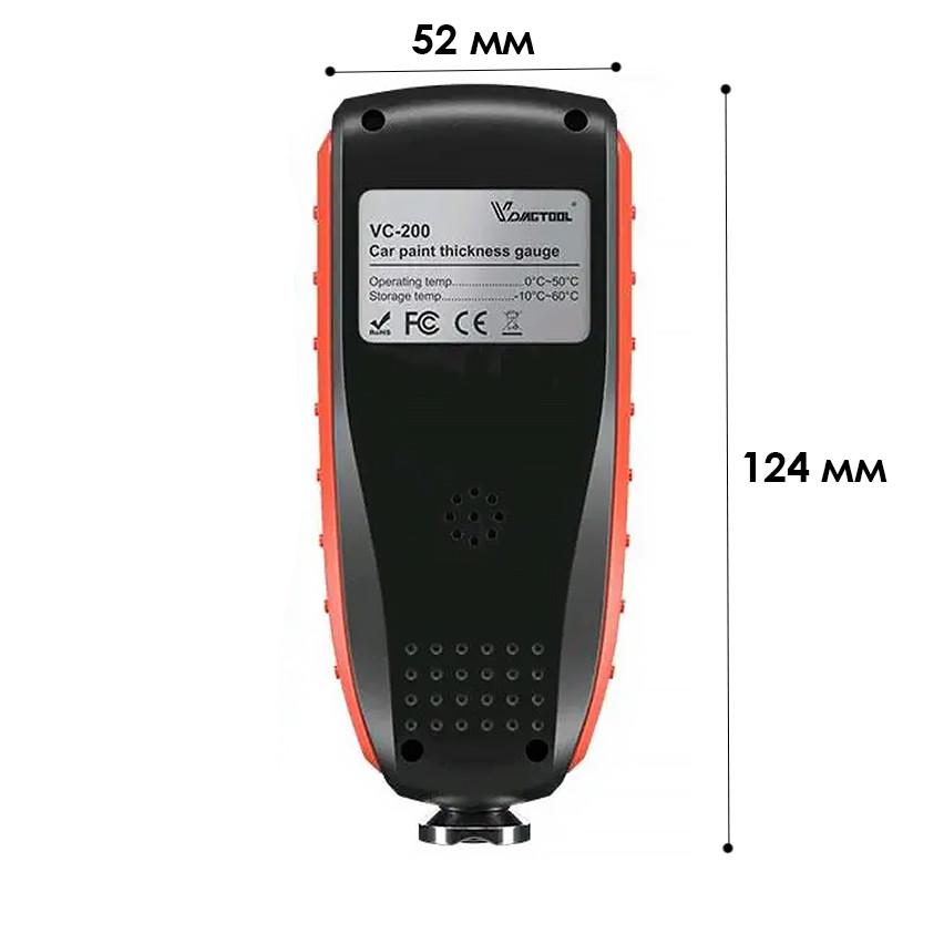 Товщиномір VDIAGTOOL VC-200 ЛКП до 1500 мкм - фото 8