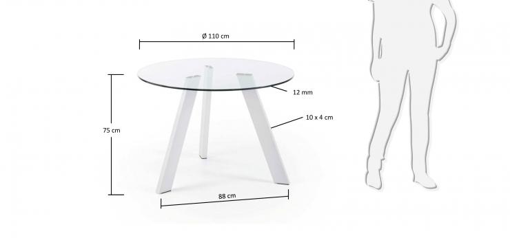 Стол LaForma COLUMBIA Белый (C079C07) - фото 2 Стол LaForma COLUMBIA Белый (C079C07) - фото 2