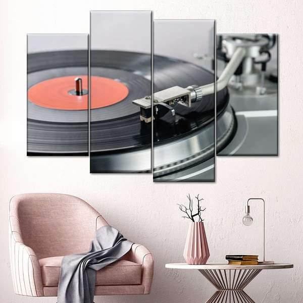 Модульная картина KIL Art Пластинка из четырех частей 89x56 см (M4_M_138) Модульная картина KIL Art Пластинка из четырех частей 89x56 см (M4_M_138)