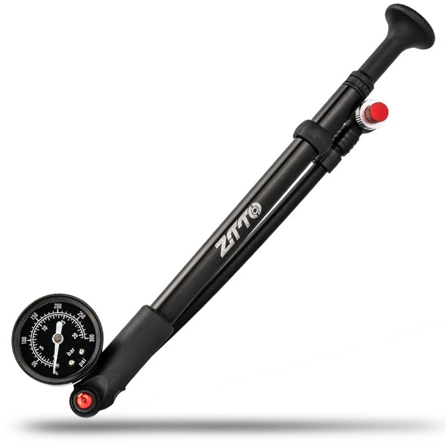 Насос високого тиску для вилок і амортизаторів велосипеда ZTTO QT1505A 300 PSI Чорний (ZTT-SP-6342)
