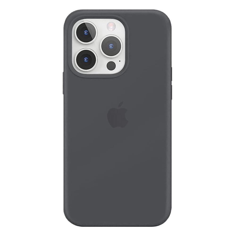 Силиконовый Чехол Накладка Silicone Case для iPhone 13 Pro Dark Grey