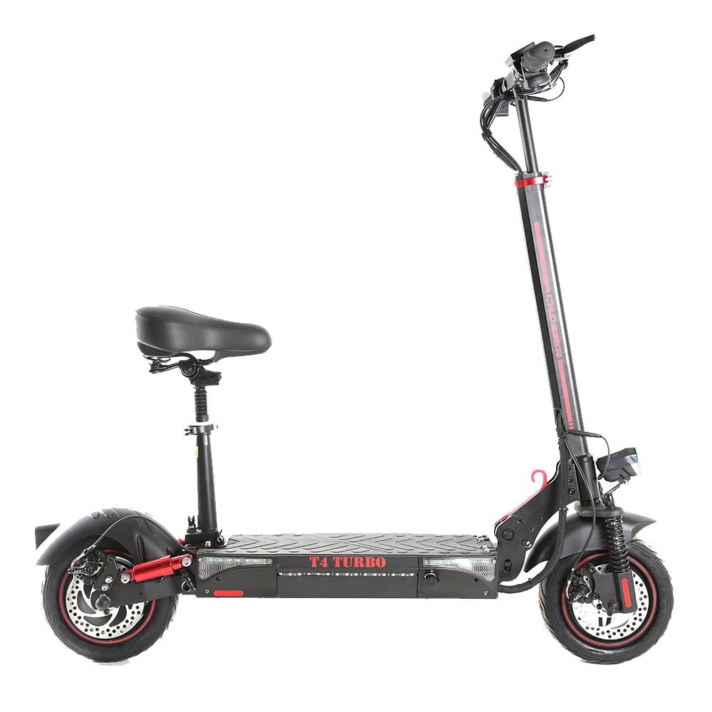 Электросамокат Crosser T4 TURBO Air 10" + сиденье Black