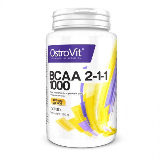 Аминокислота BCAA для спорта OstroVit BCAA 2-1-1 1000 150 Tabs
