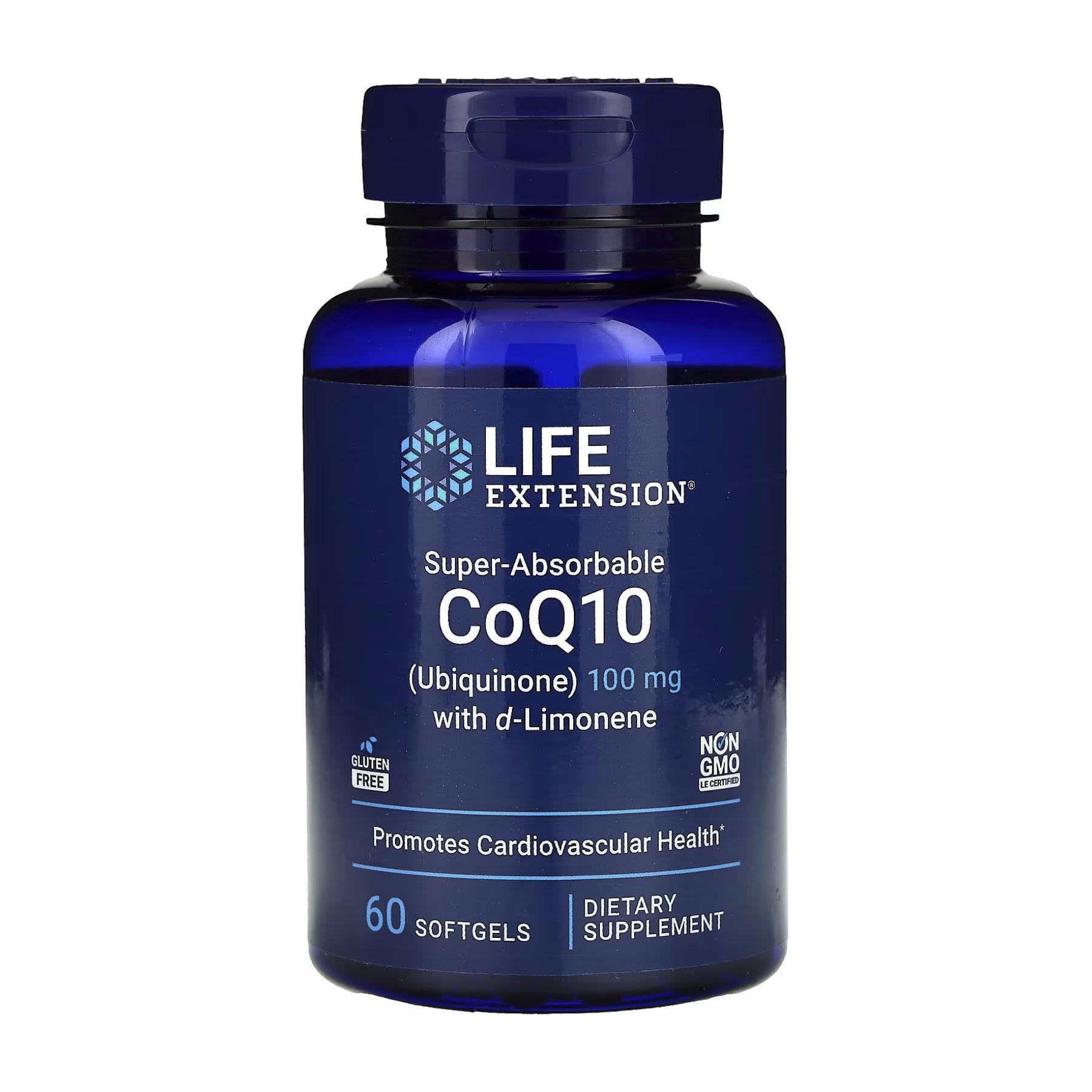 Натуральная добавка Super-Absorbable CoQ10 (Ubiquinone) with d-Limonene	100 mg 60 softgels (2022-10-1935)