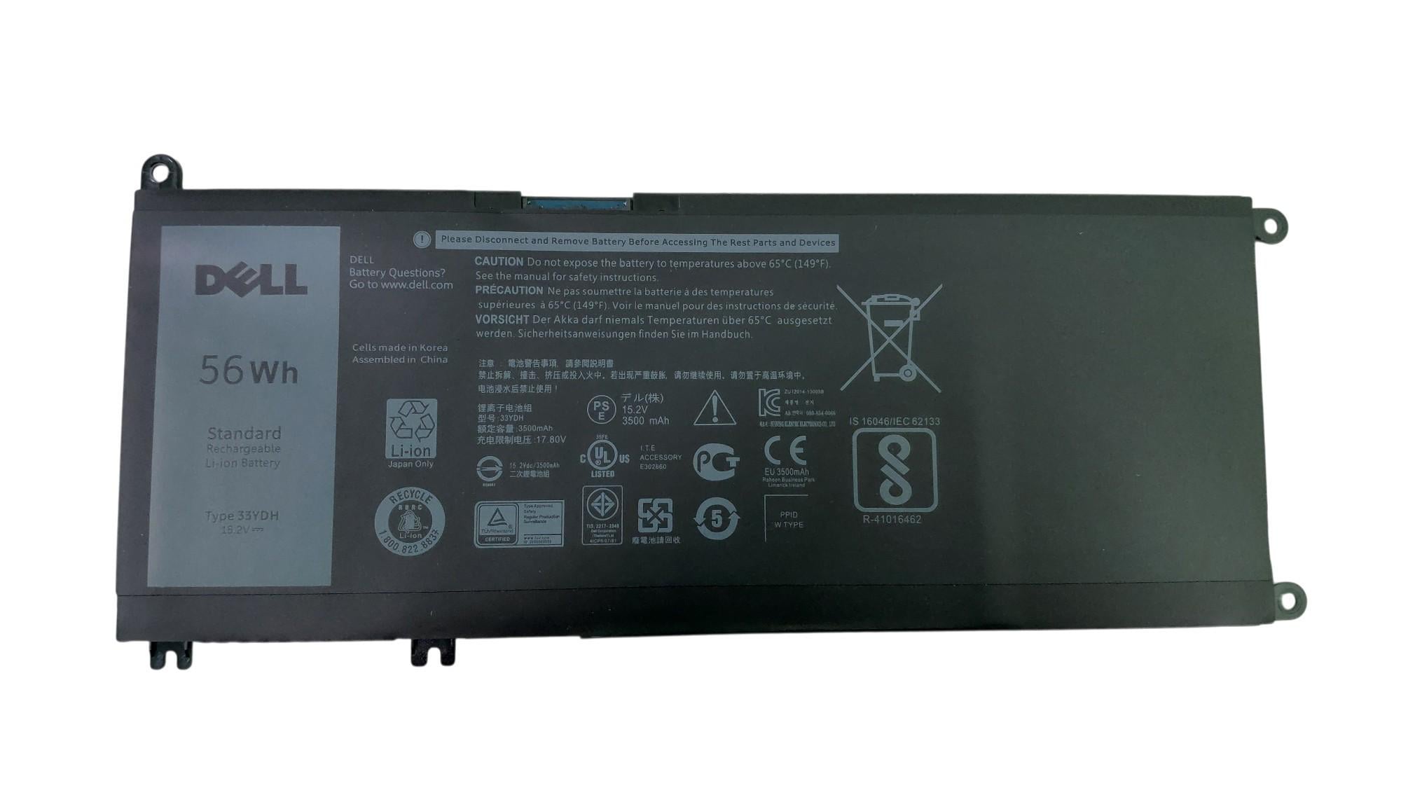 Аккумулятор для ноутбука Dell 33YDH Inspiron 17-7778 15,2V 3500 mAh Black (058156)