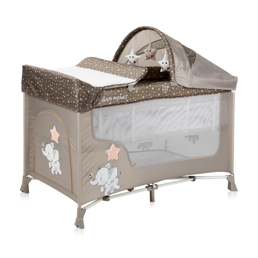 Ліжко-манеж Lorelli San Remo 2 Layers Plus Бежевий (10080082071)