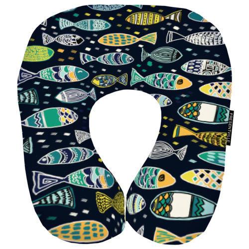 Дорожная подушка Рыбки 32x30 см (DOP_18S006)