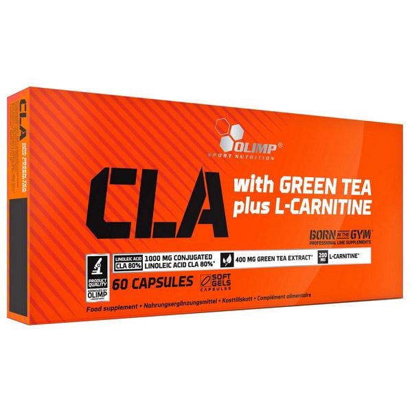 Жиросжиг CLA конъюгированная линолевая кислота Olimp CLA with Green Tea plus L-Carnitine Sport Edition 60 капс.