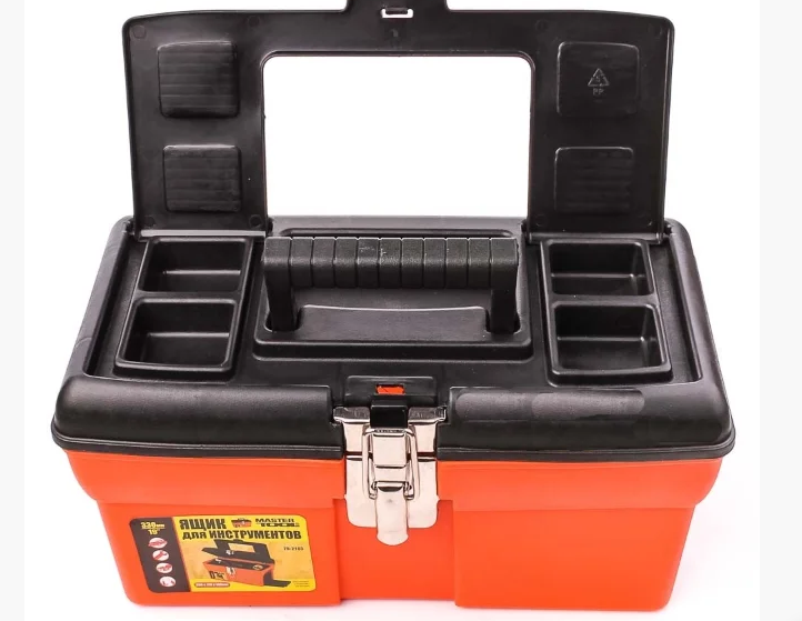 Ящик для инструмента MasterTool 13" 330х180х165 мм с пластиковыми замками (79-2103)