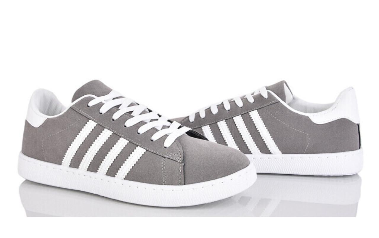 Текстильные кросовки мужские Hongquan 878287/45 р. 45 Серый