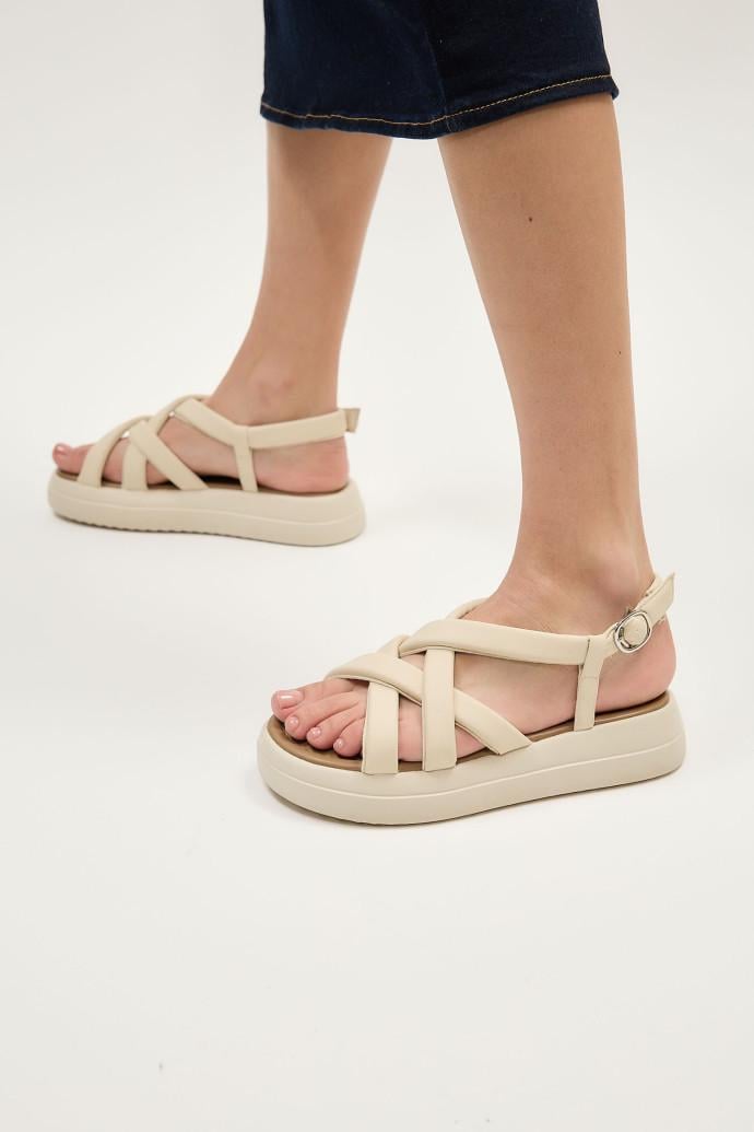 Сандалии женские LONZA на платформе р. 39 Бежевый (198994) - фото 4 Сандалии женские LONZA на платформе р. 39 Бежевый (198994) - фото 4