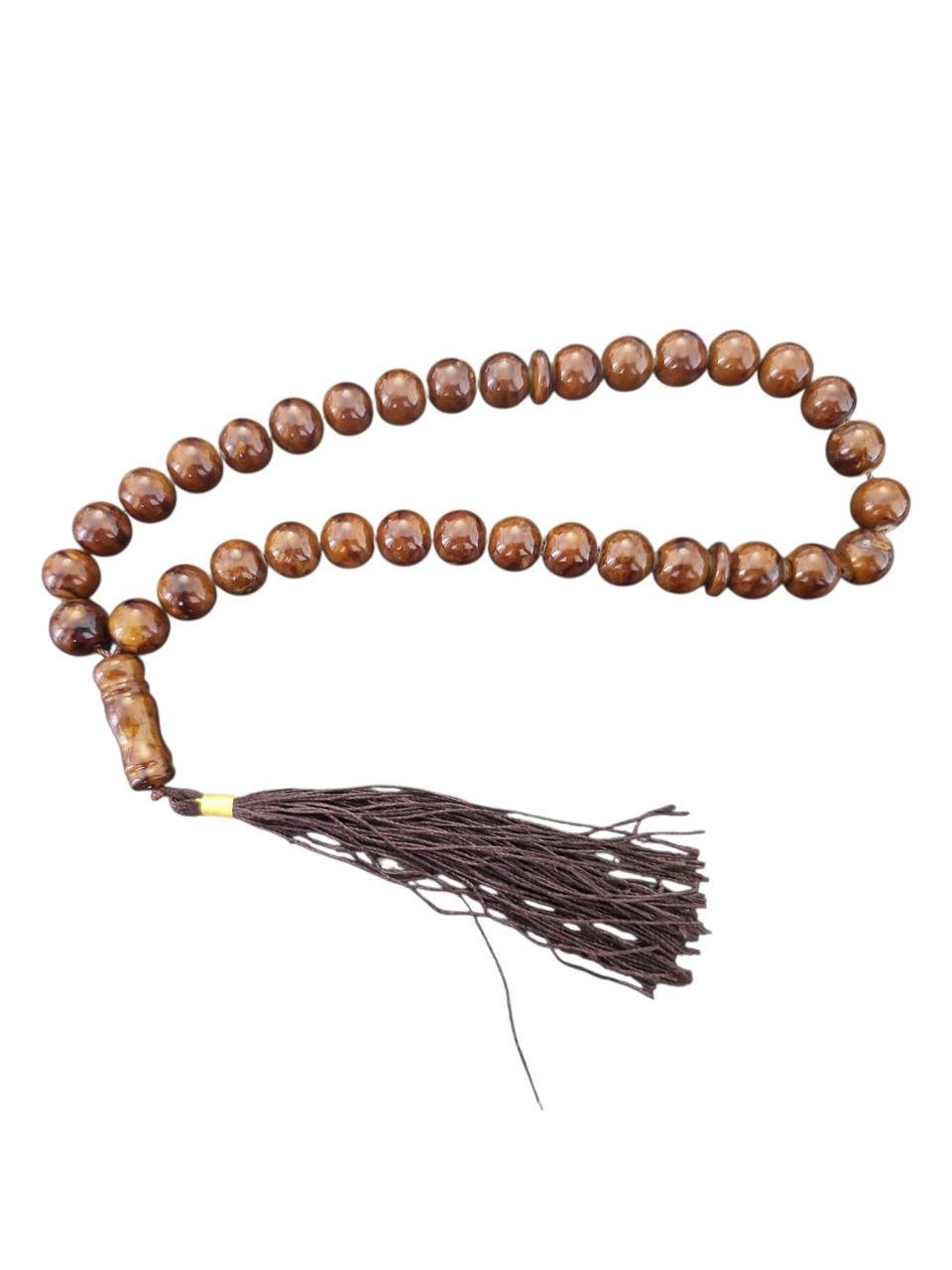 Четки Бычий глаз 33 бусины Коричневый Четки Бычий глаз 33 бусины Коричневый