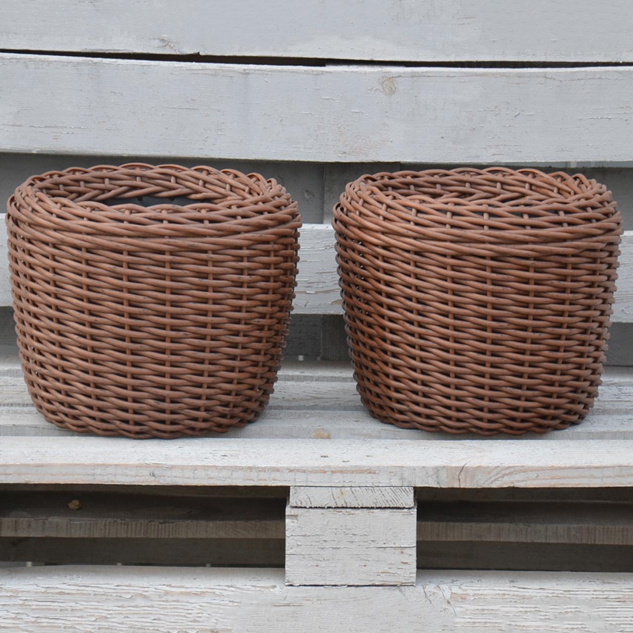 Кашпо для растений из искусственного ротанга 12 л Молочный шоколад (11717135) - фото 4 Кашпо для растений из искусственного ротанга 12 л Молочный шоколад (11717135) - фото 4