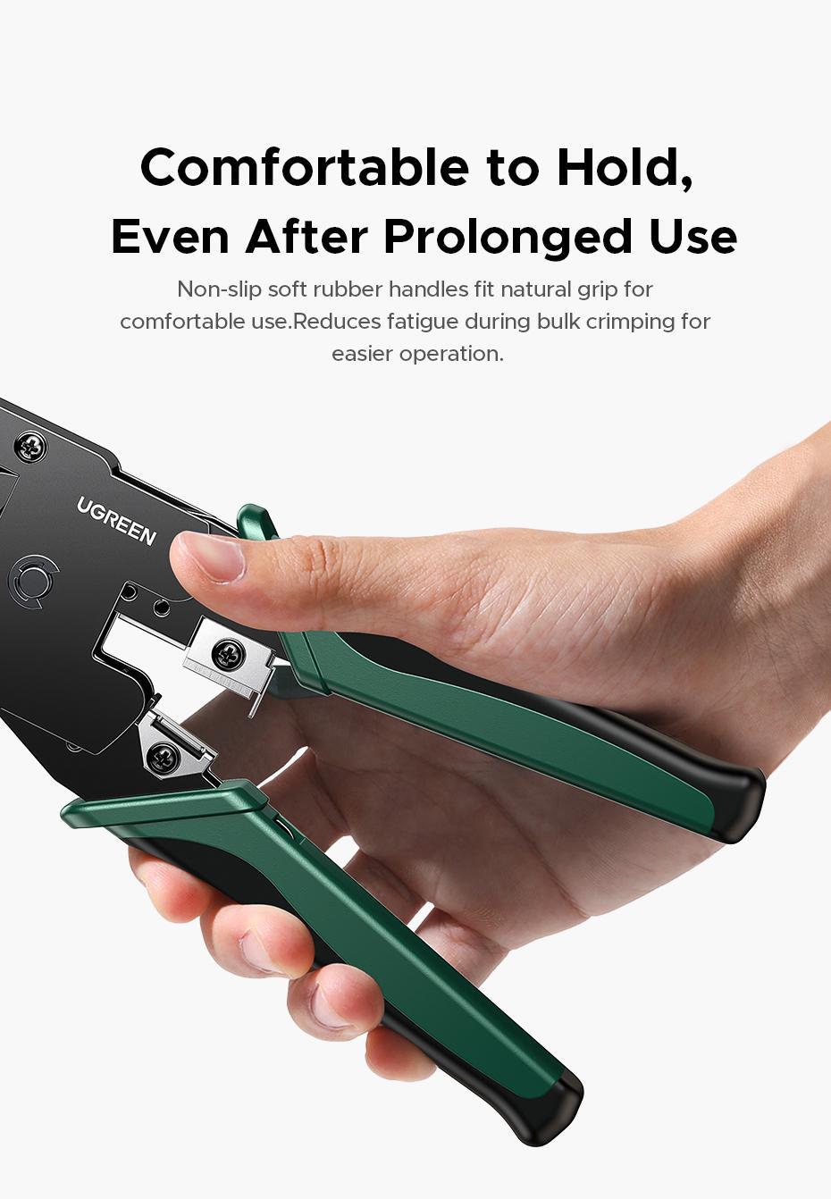 Кримпер для коннекторов Ugreen RJ45 RJ12 RJ11 8P 6P 4P 196 мм (29516821) - фото 8 Кримпер для коннекторов Ugreen RJ45 RJ12 RJ11 8P 6P 4P 196 мм (29516821) - фото 8