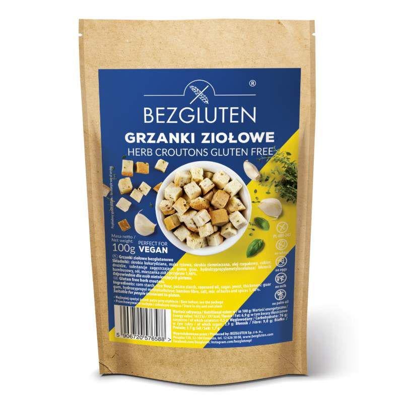Гренки без глютена Bezgluten с травами 100 г