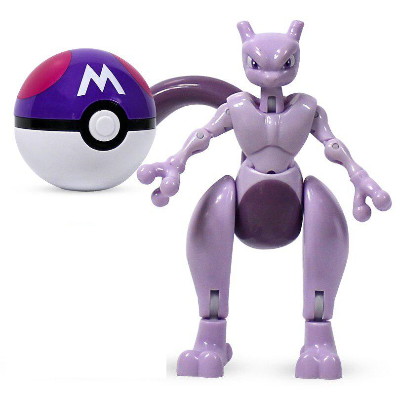 Игрушка покемон-трансформер Мьюту с покеболом 12 см (PTM20230405)