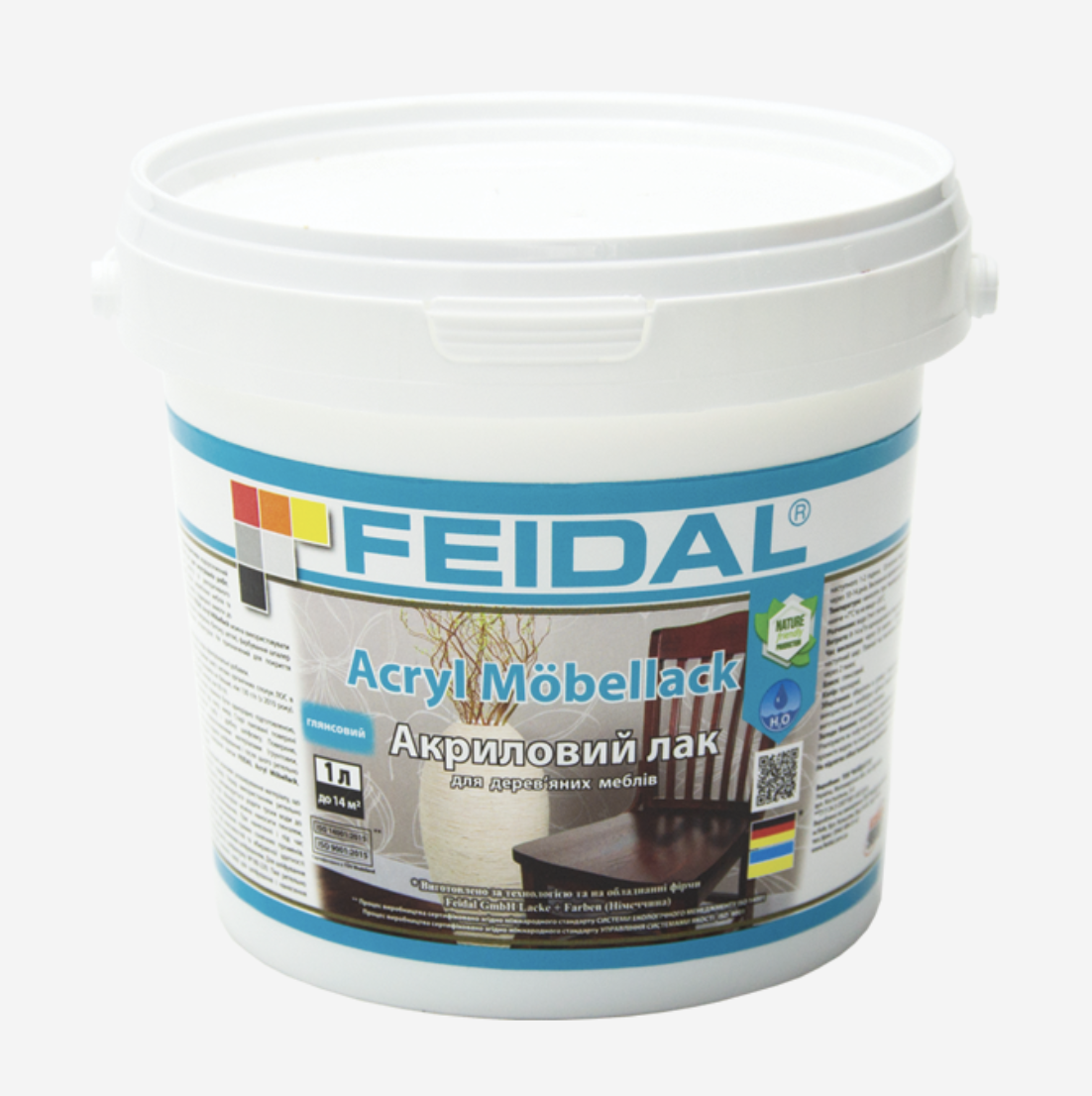 Лак акриловий Acryl Möbellack Feidal меблевий 1 л Глянцевий (27581715)