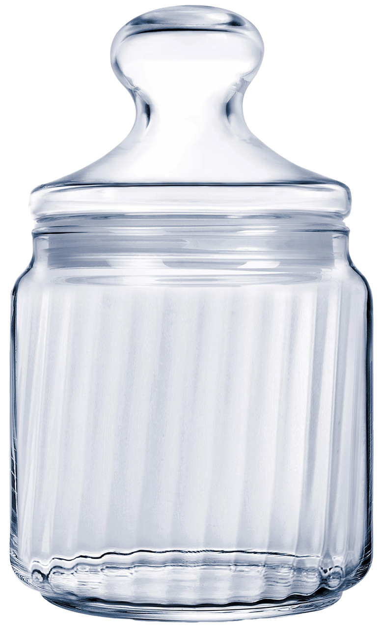 Банка Luminarc CLUB STRIPED скляна з кришкою 0,75 л (V9602)