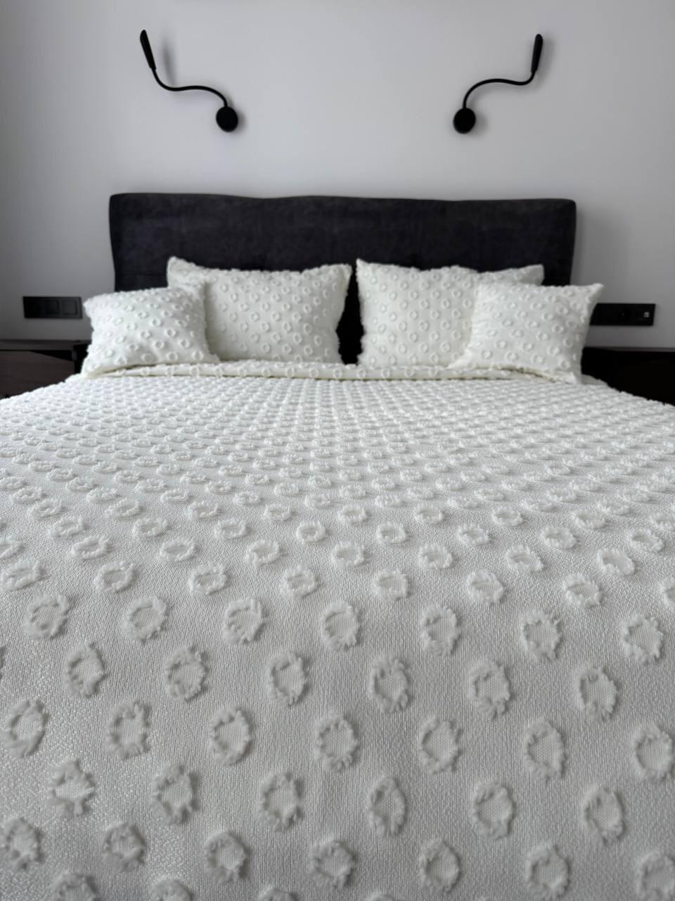 Покривало Інгрід 120x250 см Молочний (22899-2-120x250cm) - фото 12 Покривало Інгрід 120x250 см Молочний (22899-2-120x250cm) - фото 12