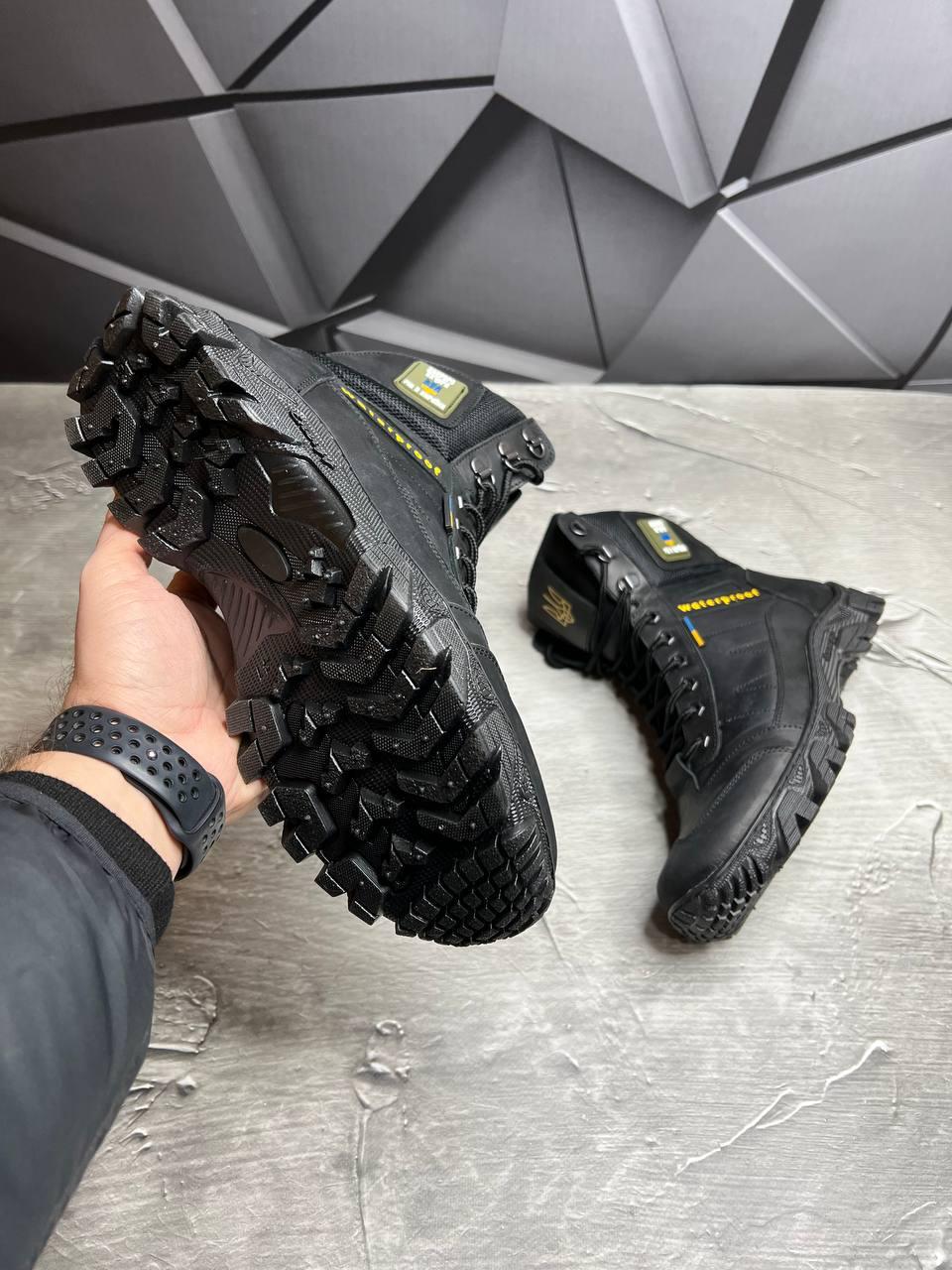 Берці чоловічі із натурального нубука демісезонні р. 40 Чорний - фото 4 Берці чоловічі із натурального нубука демісезонні р. 40 Чорний - фото 4