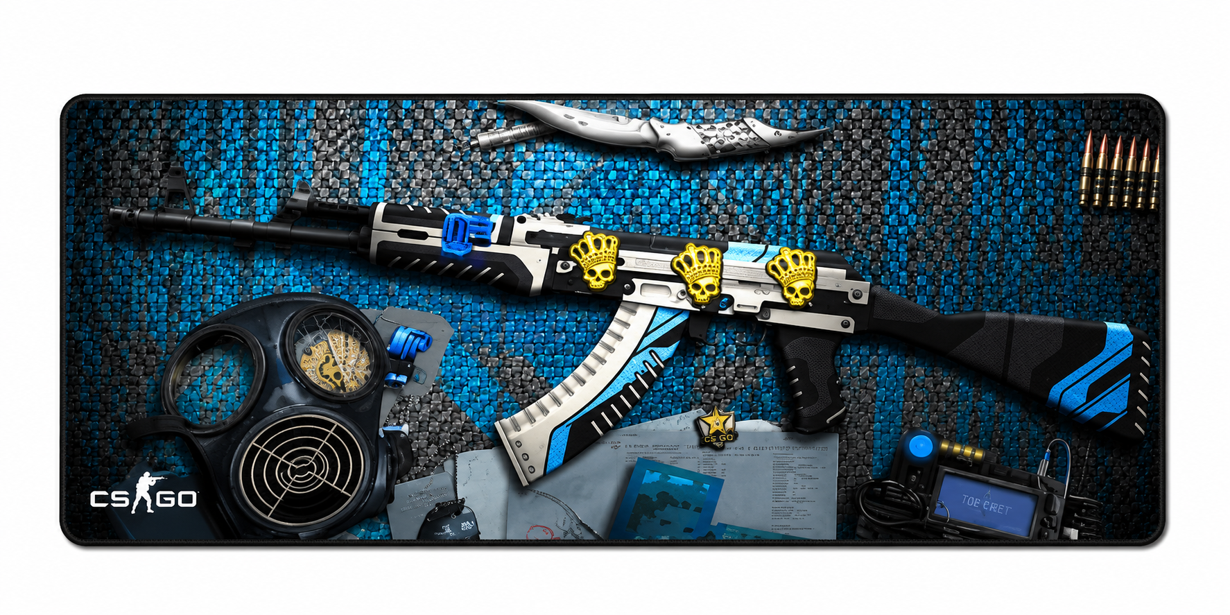 Игровая поверхность для компьютерной мыши и клавиатуры UKC CS 59 80х30 см (2636)