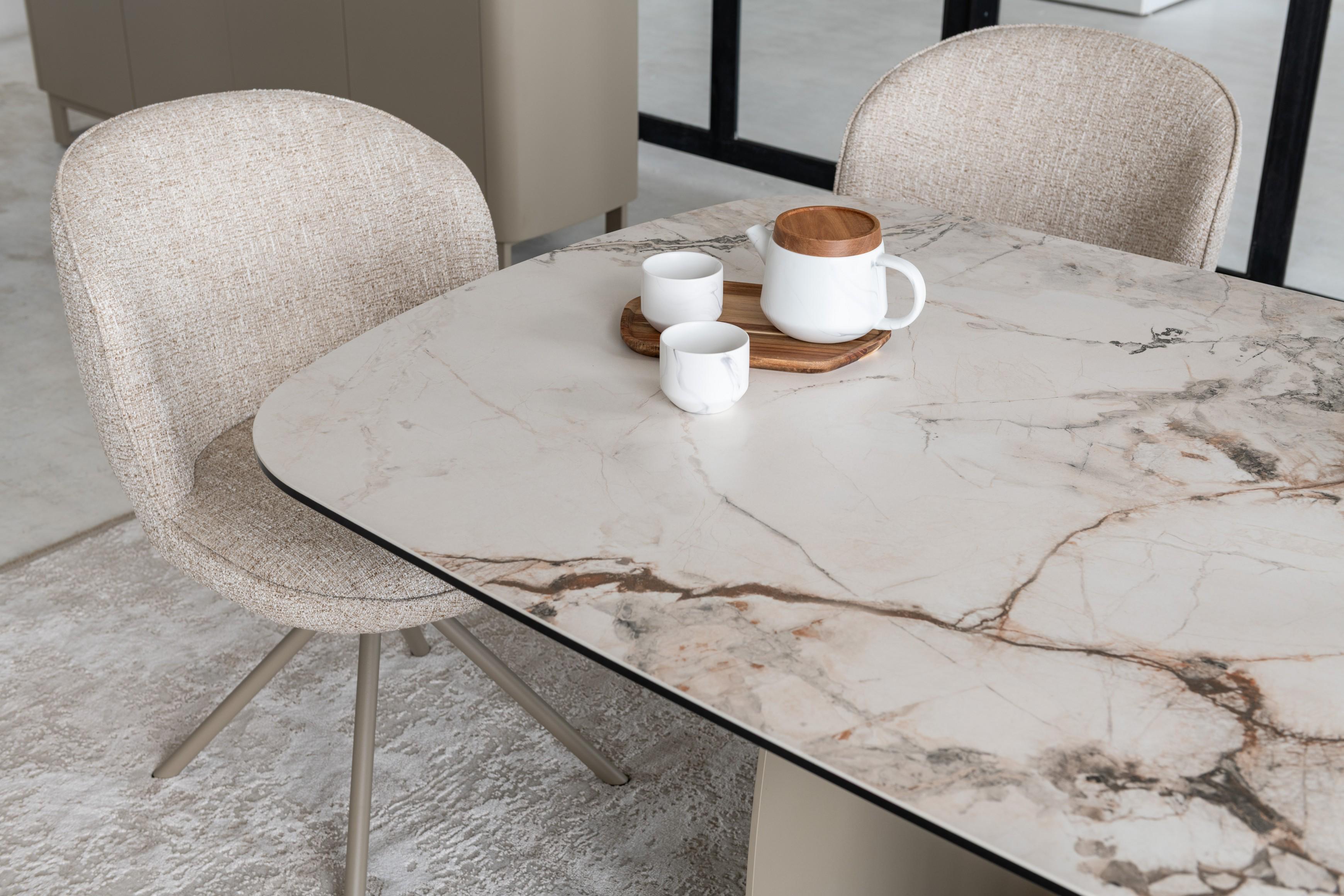 Обідній стіл розсувний Vetro Mebel Крістіано 2000/3000х1000x760 мм Аврора голд/Бежевий (TML-1300) - фото 3 Обідній стіл розсувний Vetro Mebel Крістіано 2000/3000х1000x760 мм Аврора голд/Бежевий (TML-1300) - фото 3