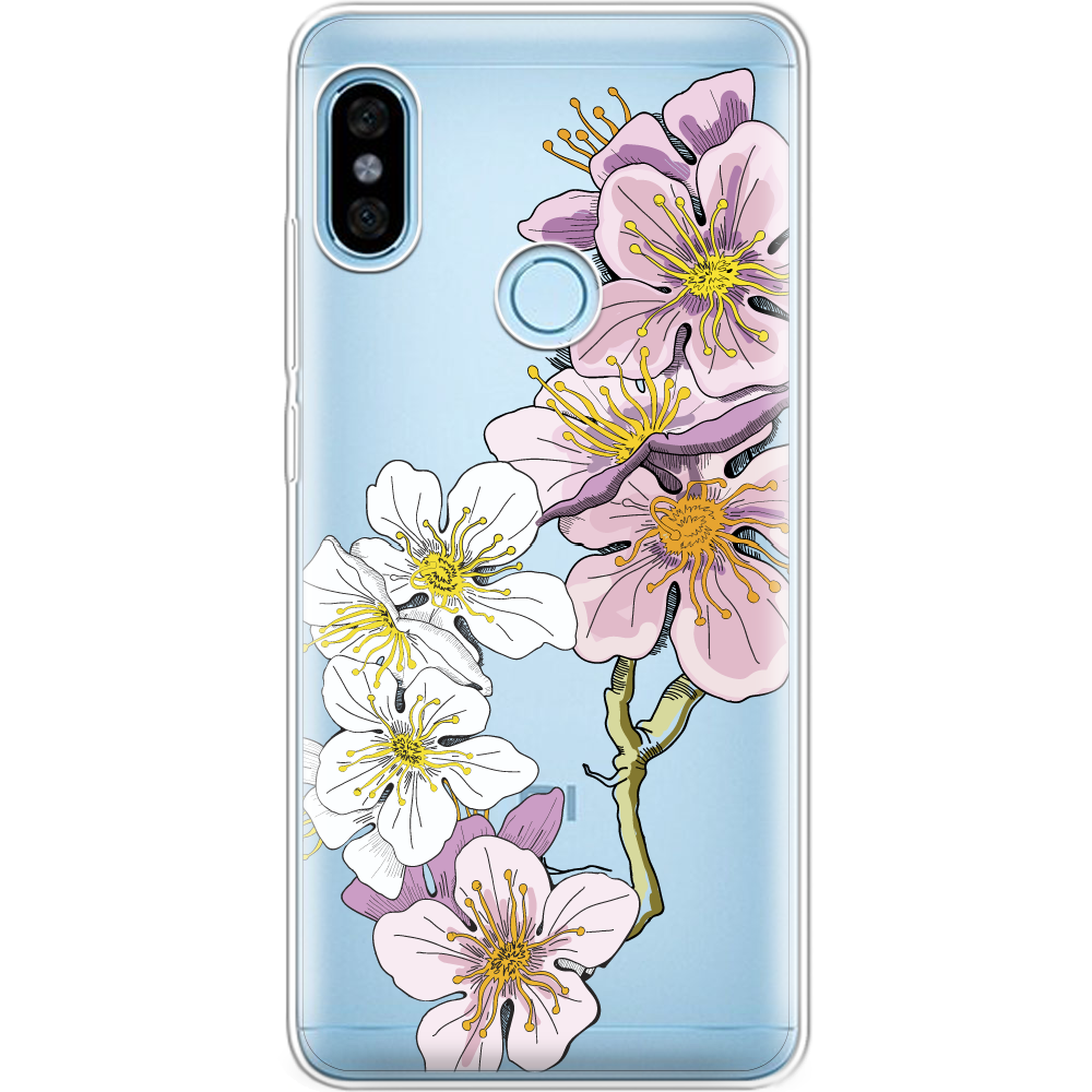Чехол BoxFace Xiaomi Redmi Note 5 / Note 5 Pro Cherry Blossom Прозрачный силикон (32971-cc4-32971)