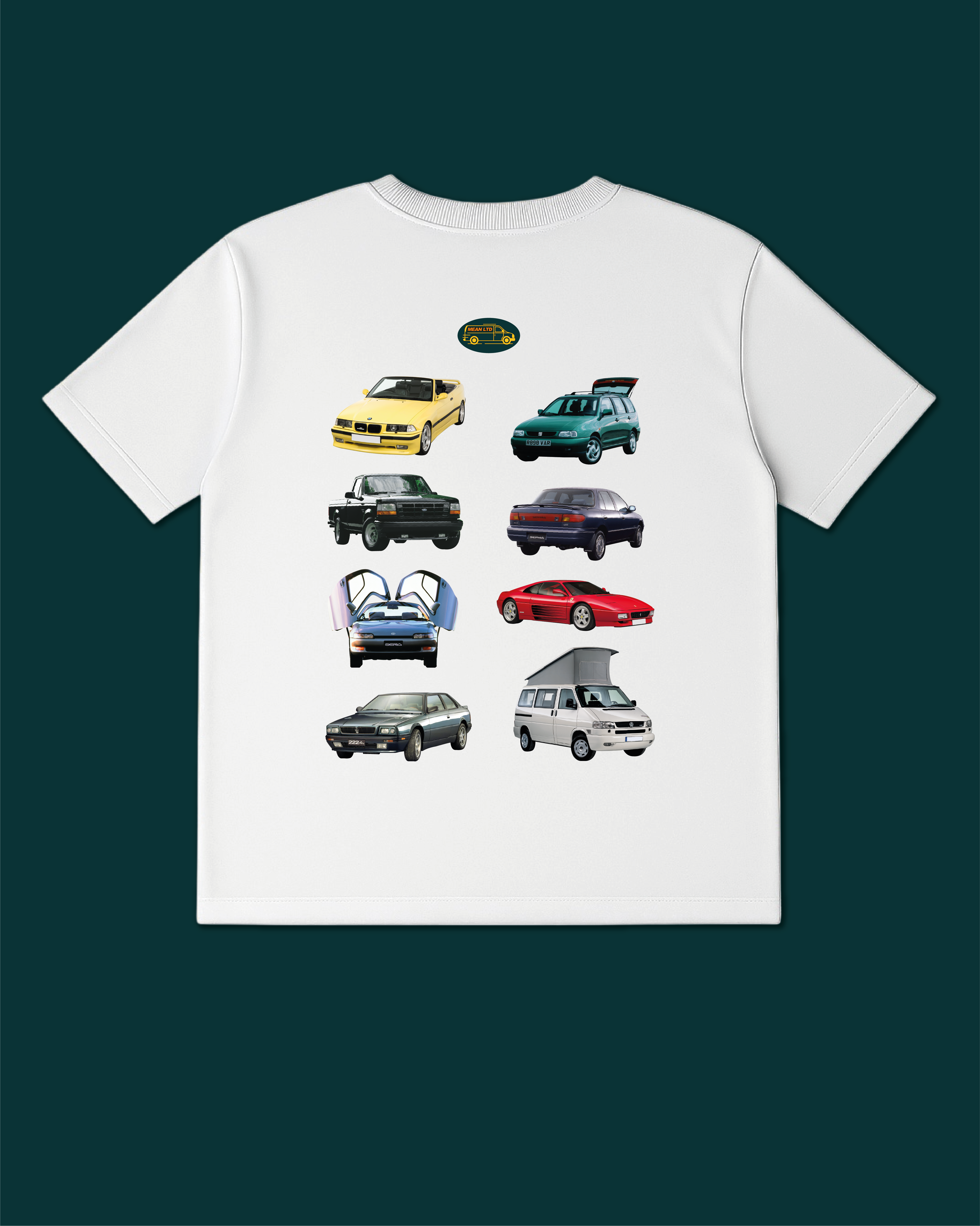 Футболка MEAN LTD Cars of 90s XL Белый (MLD9120774) - фото 6 Футболка MEAN LTD Cars of 90s XL Белый (MLD9120774) - фото 6