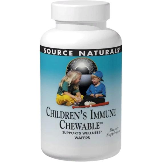 Натуральна добавка для імунітету Source Naturals Wellness Children's Immune Chewable 30 Wafers Delicious Berry Flavor (SNS-02138)