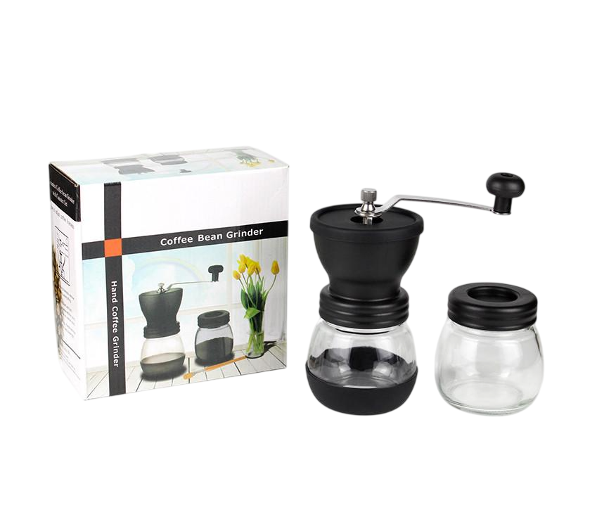 Кофемолка жернова ручная механическая с регулировкой фракции помола Bean Grinder Черный (С435058)