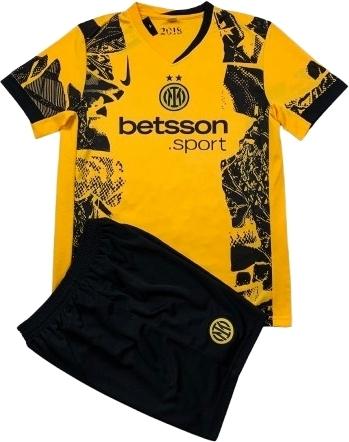 Футбольная форма Интер 2024-2025 резервная L Желто-черный (F0080)