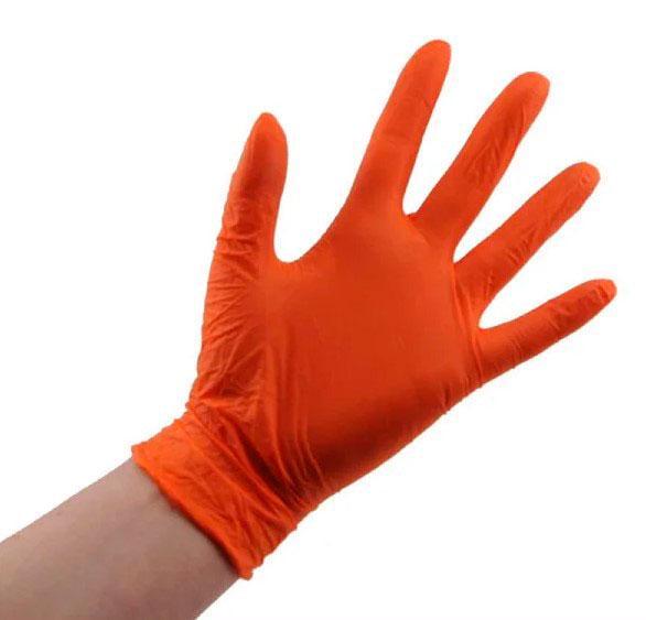 Перчатки Ampri Style нитриловые неопудренные 100 шт. M Orange - фото 2