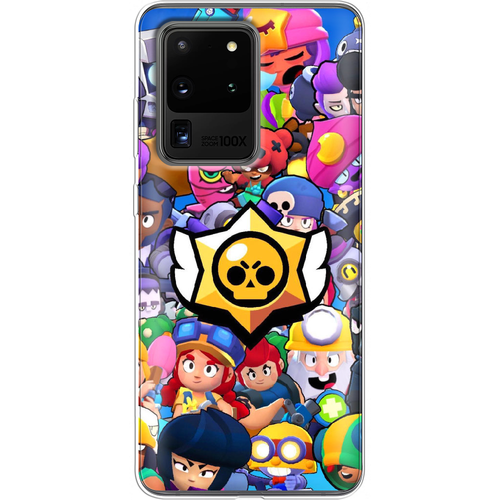 Чехол Boxface Samsung G988 Galaxy S20 Ultra Brawl Stars Прозрачный силикон (38878-up2389-38878)