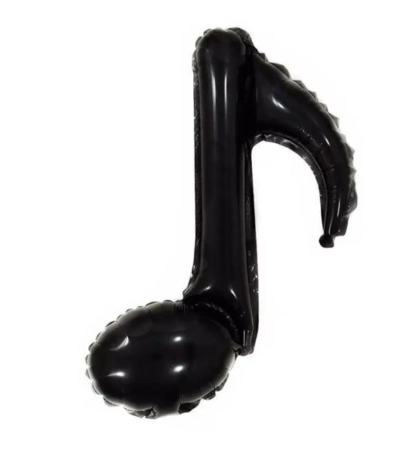 Воздушный шар Нота 42х26 см Черный (1353769)