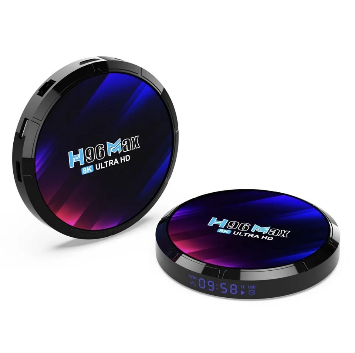 Смарт-приставка H96 MAX 4/64 Гб Smart TV Box Android 13 Налаштована - фото 4 Смарт-приставка H96 MAX 4/64 Гб Smart TV Box Android 13 Налаштована - фото 4