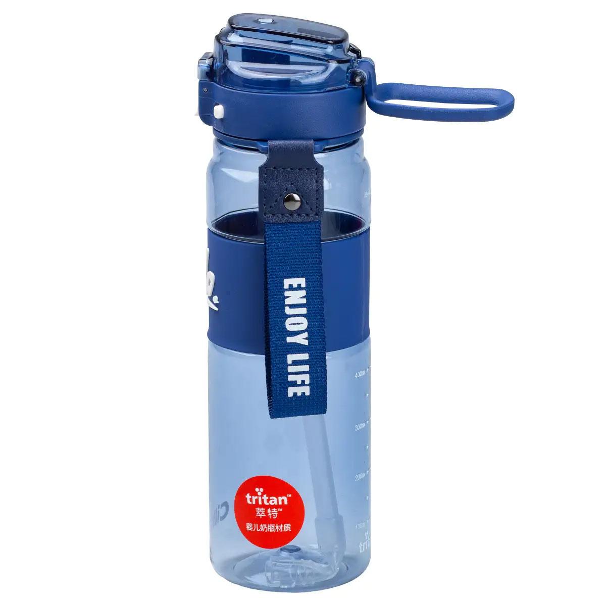 Пляшка для води тритан з ремінцем і ручкою 860 мл Синя (HP17303BL) - фото 3 Пляшка для води тритан з ремінцем і ручкою 860 мл Синя (HP17303BL) - фото 3