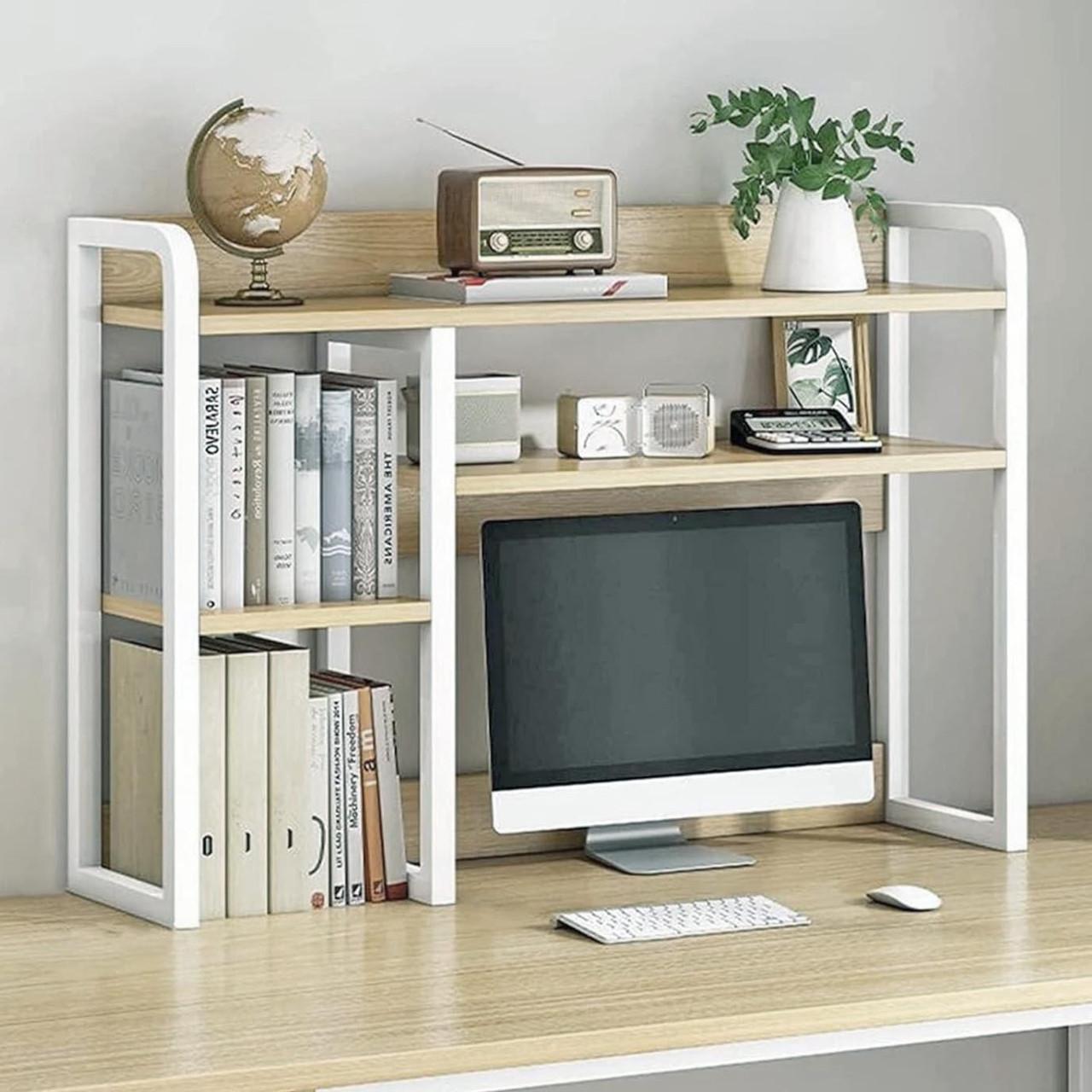 Полка-надстройка настольная из дерева Бинтер зефир-бланже (АКД-00072001)