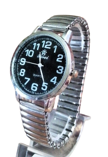 Часы мужские Xwei d-40 на браслете Silver/Black/Silver (3533)